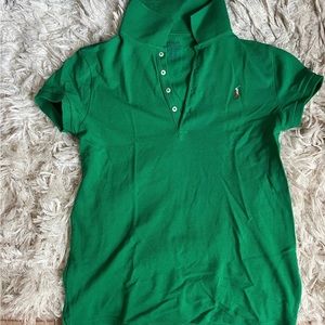 Girls green polo Ralph Lauren shirt